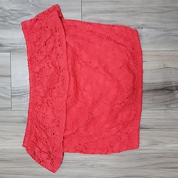 Cropped Tube Top - Coral - Wet Seal - Small - Picture 1 of 4